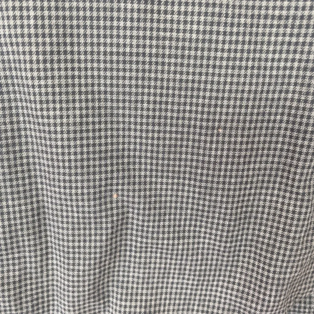 Ralph‎ Lauren Mens Button Up Shirt Gray Houndstooth Size 2XL Big Flawed/Bleach